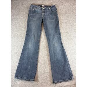 No Boundaries Jeans Womens Juniors 7 Blue Stretch Flared Low Rise Streetwear Y2K